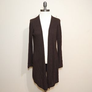 Rafaella Long Brown Sweater Size Small